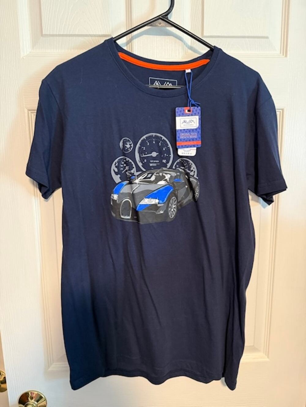 Avomarks French navy blue Bugatti Veyron tshirt - Men's Med- with tags